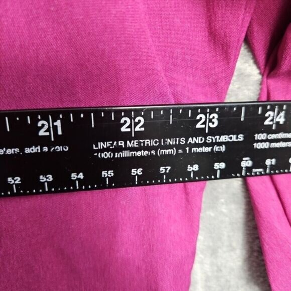 Scott Taylor Women's Sz 1X Pink Blouse poly nylon blend 3/4 sleeve - Picture 5 of 8
